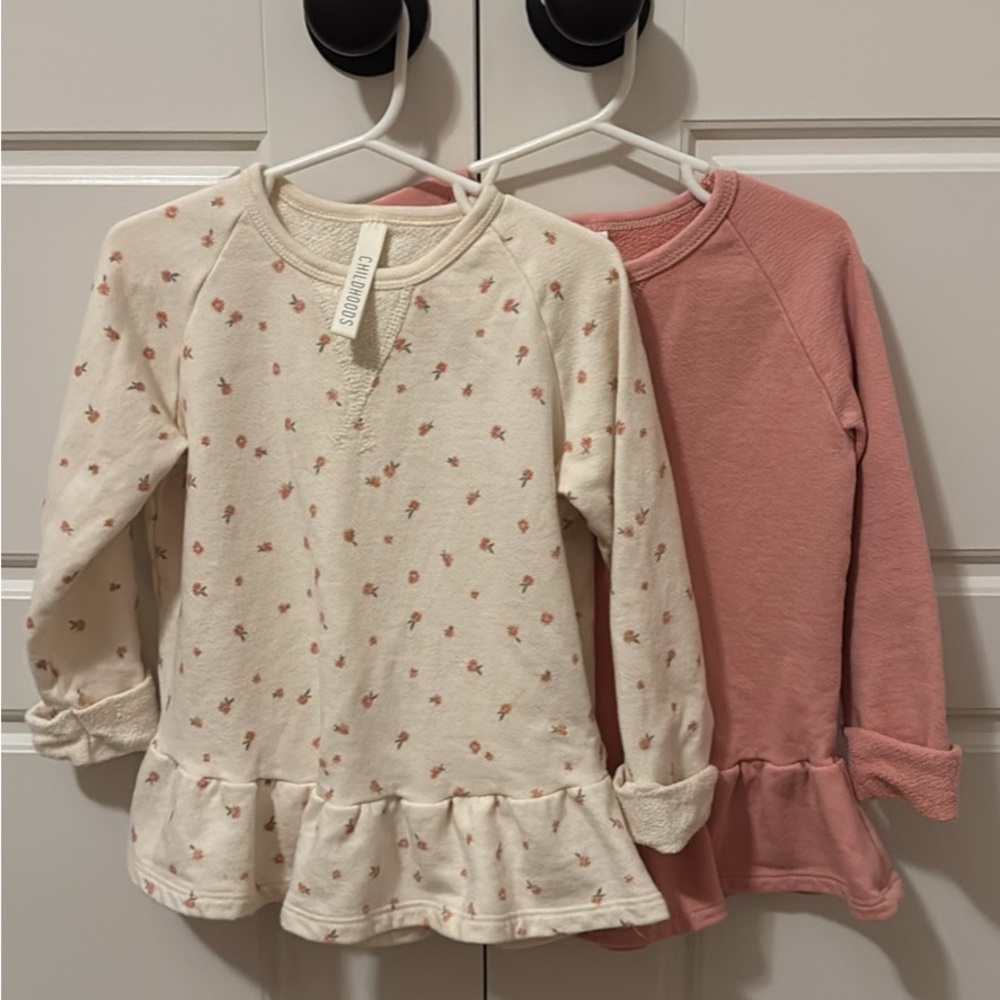 NWOT childhoods peplum crew set 5T